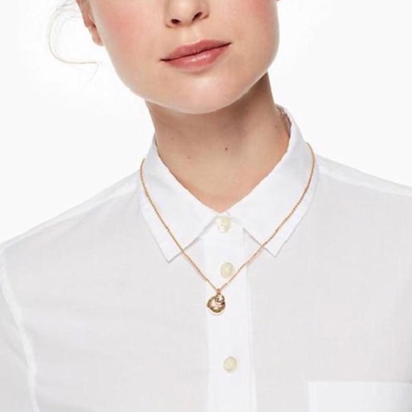 KATE SPADE • White Spot The Spade Necklace - Picture 5 of 8